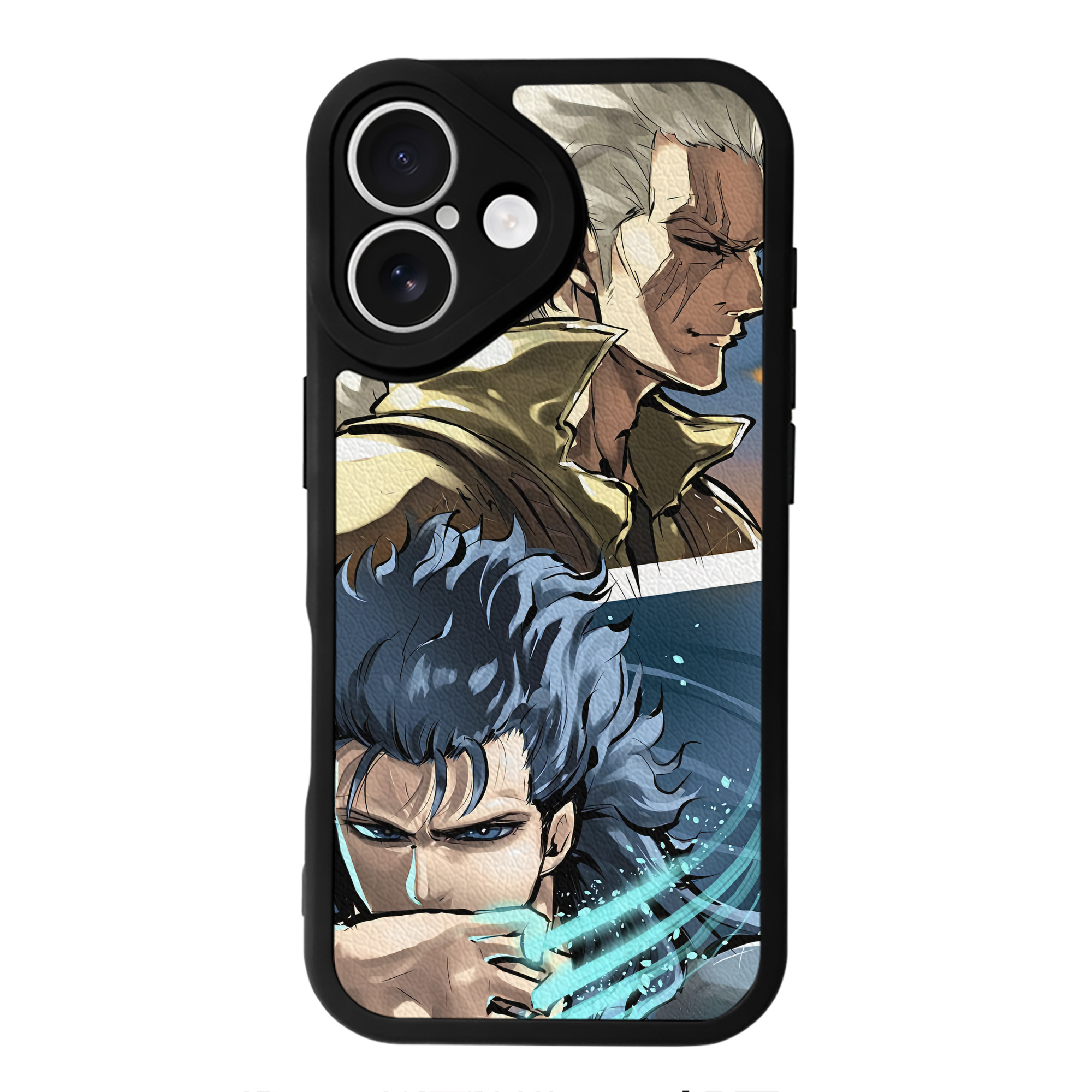 （画像用） 北斗の拳 Fist of the North Star 【iPhone 16シリーズ対応】シリコンスマホケース（レザー調） 材質：シリコン